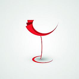 抽象葡萄酒菜单图片