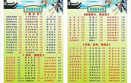 糖水店菜單圖片