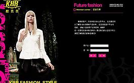 flash網站會員登錄界面模板圖片