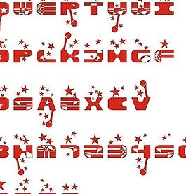 字母艺术字图片
