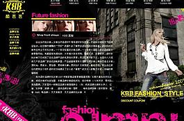 服飾flash網(wǎng)站界面模板圖片