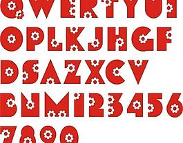 矢量素材 字母藝術字圖片