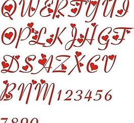 矢量素材 字母藝術字圖片