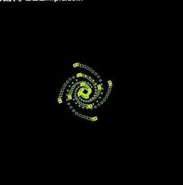 綠色魔幻光效圖片