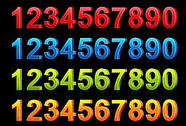立体数字图片
