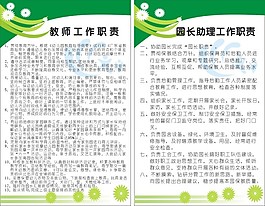 工作制度 教師職責 園長管理制度