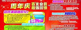 超市周年慶吊牌圖片
