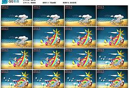 夏日海灘ae模版圖片