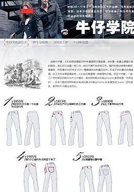 牛仔裤的发展史图片