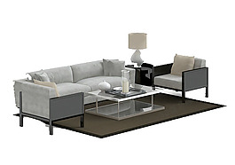 布藝沙發(fā)模型素材