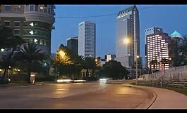 公路夜景視頻素材圖片