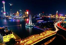 建筑夜景视频素材图片