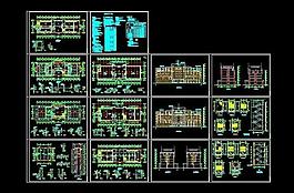 辦公樓建筑施工圖圖片