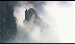 山峰云霧風景畫視頻圖片