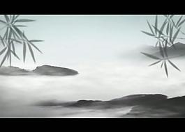 水墨画风景视频素材图片