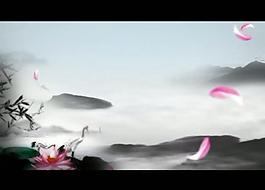 水墨畫風景視頻素材圖片