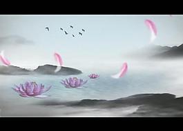 水墨画风景视频素材图片