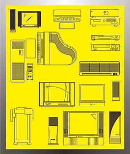 家用電器立面圖圖片