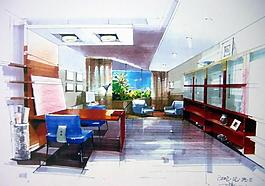 室內(nèi)設(shè)計(jì)手繪效果圖圖片
