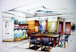 室內(nèi)設計手繪效果圖圖片