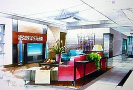 室內(nèi)設(shè)計(jì)手繪效果圖圖片