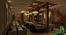 高精度餐廳設(shè)計(jì)效果圖圖片