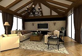 古典小客廳圖片