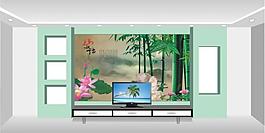 竹子 荷花 風(fēng)景圖片