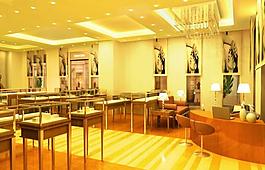珠寶店室內(nèi)全景效果圖圖片