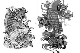 鯉魚筆刷圖片