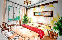 室內(nèi)臥室效果圖圖片