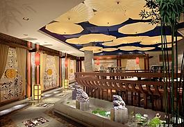 酒店茶艺居设计效果图图片
