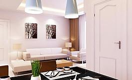 客廳餐廳裝修設(shè)計圖片