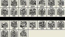 窗花筆刷圖片