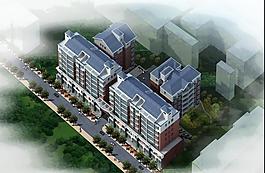 建筑鳥瞰圖圖片