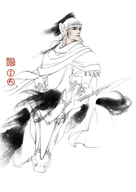 張旺傳統水墨畫