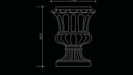 歐式構(gòu)造 花盆圖片