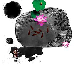 地產(chǎn) 水墨 素材圖片