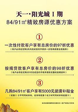 房地產(chǎn)優(yōu)惠展架圖片