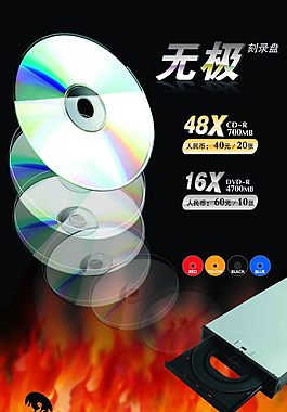 光盤刻錄促銷海報