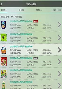 商品查詢列表圖片
