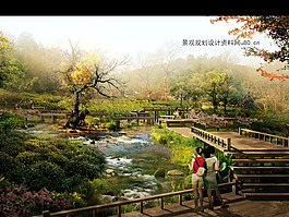 景觀建筑效果圖
