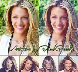 影樓ps調色動作圖片