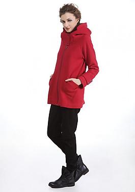 平面模特紅色服飾圖片