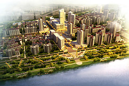 城市規(guī)劃效果圖