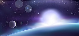星空星球背景