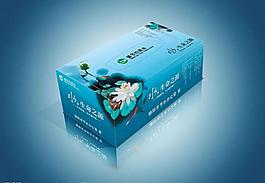 節水公益廣告紙盒設計(包裝設計展開圖）圖片