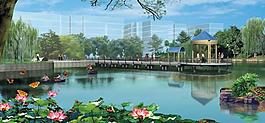 濕地公園水邊效果圖圖片