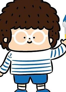 動畫眼睛男孩圖片