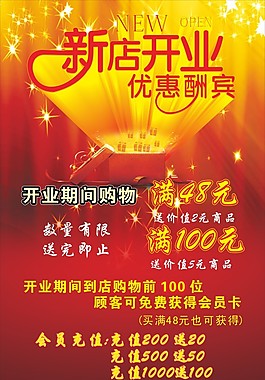 新店開業傳單